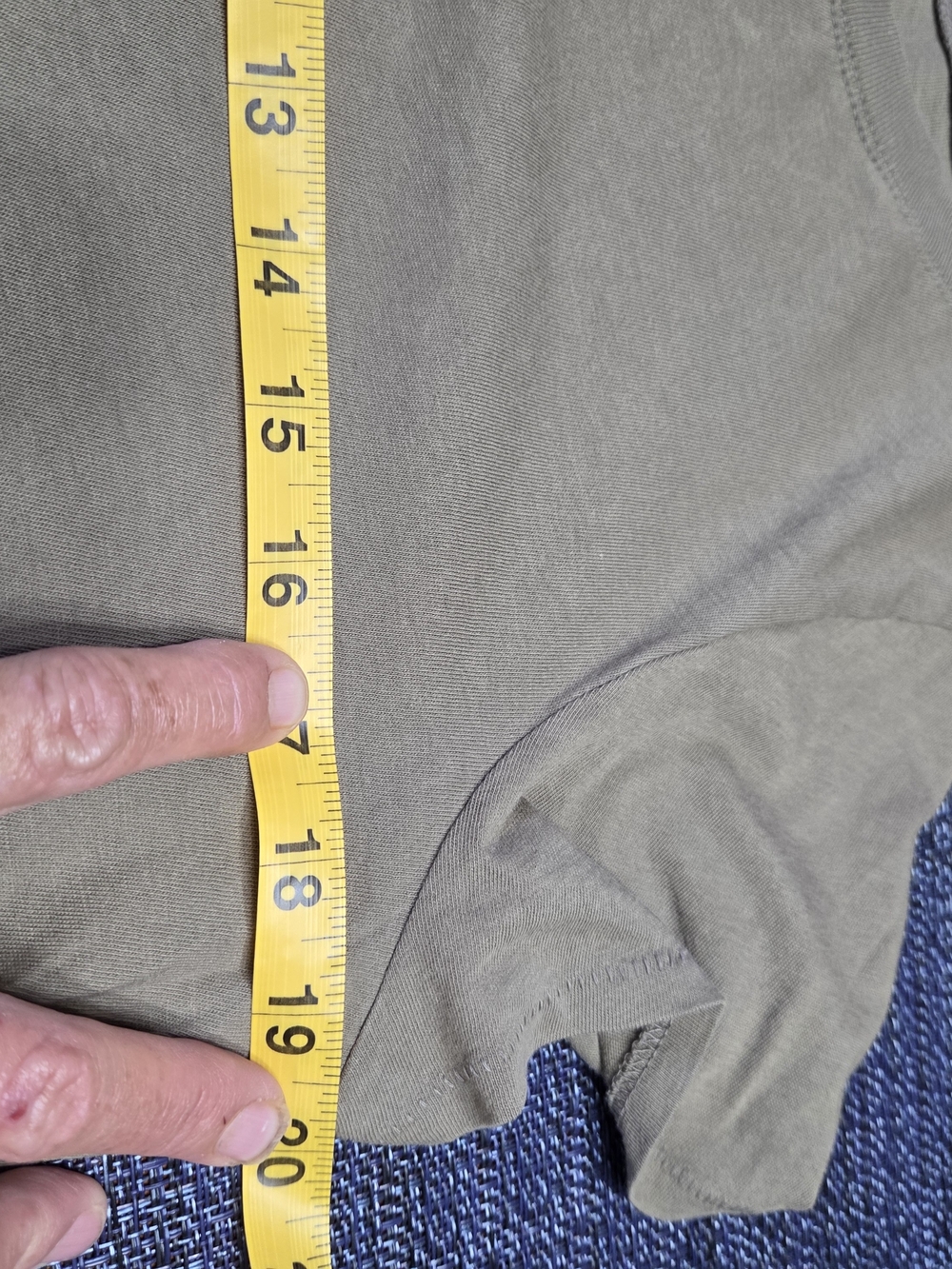 Madewell Women's Olive Khaki Crewneck Essential Tee Shirt Medium Soft Casual Top - Picture 2 of 5